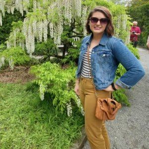 Old Navy high rise wide leg crop Chino